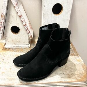 UGG Bandera Black Suede Ankle Booties Womens US Size 7